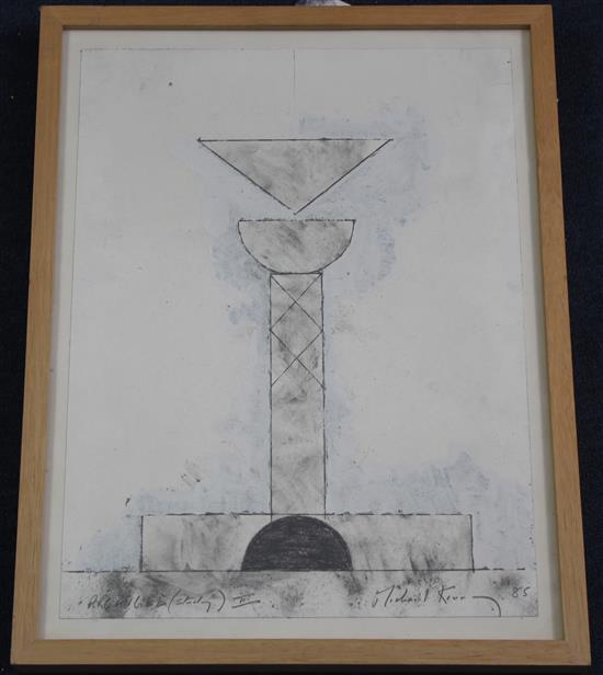 Michael Kenny (1941-) Arc Angel (Study II) 1984, 15.5 x 11.75in.